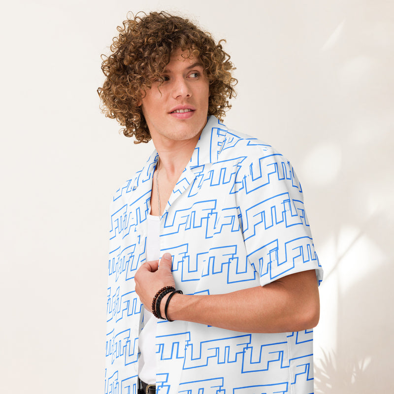 LFTF "Vaca Blue" Unisex button shirt