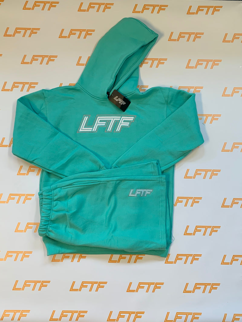 LFTF Embroidered Logo Hoodie Short Set